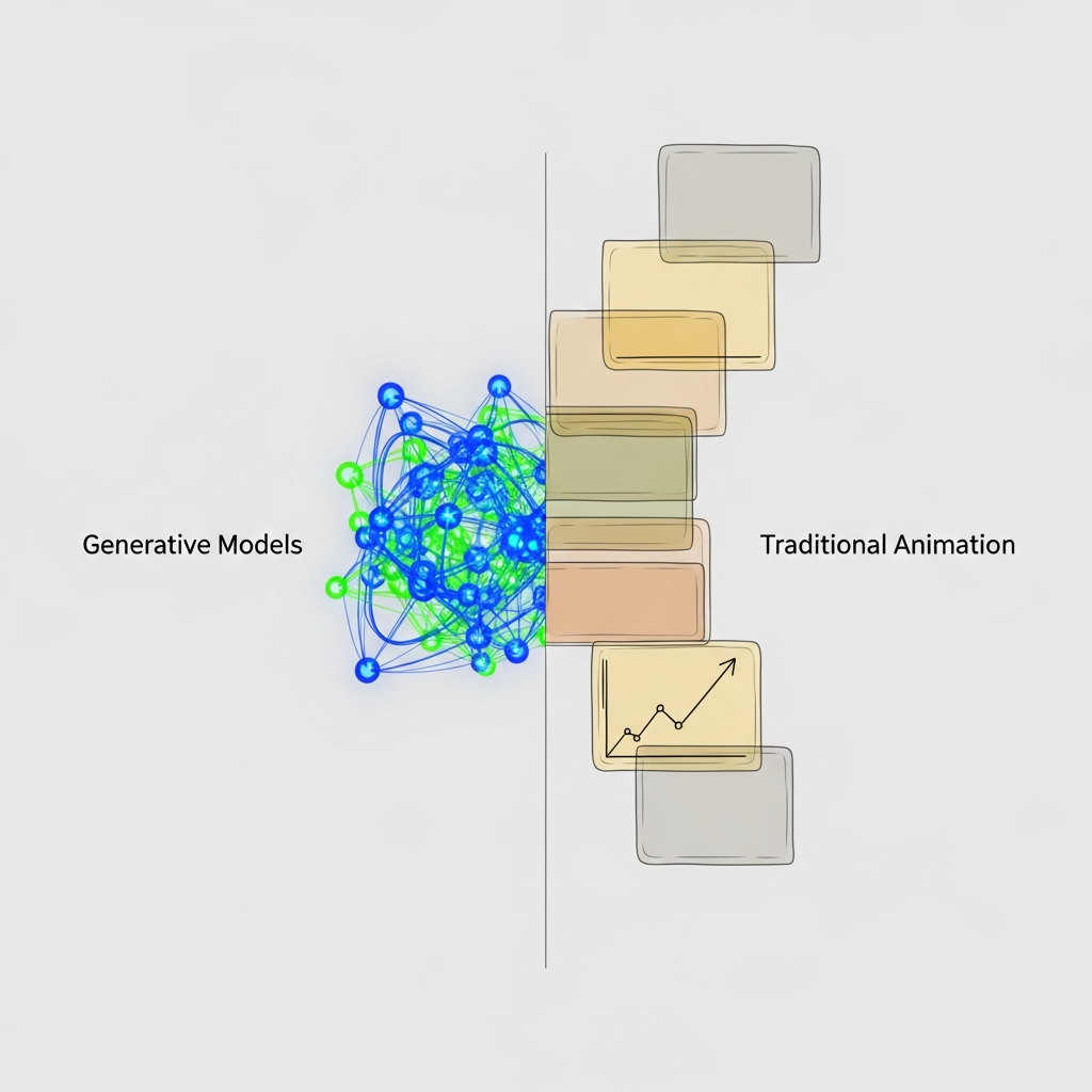 Generative Models vs Traditional Animation for Finance